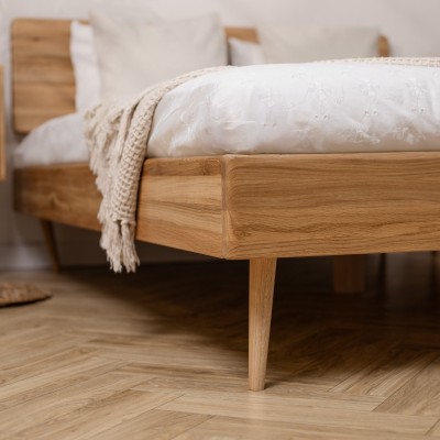 Łóżko dębowe NELSON dziki dąb