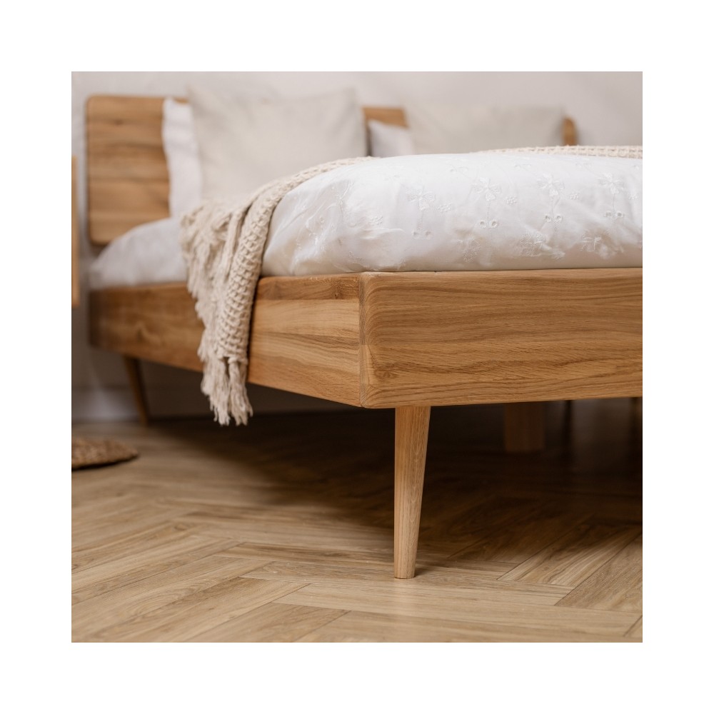 Łóżko dębowe NELSON dziki dąb