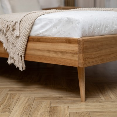 Łóżko dębowe NELSON dziki dąb