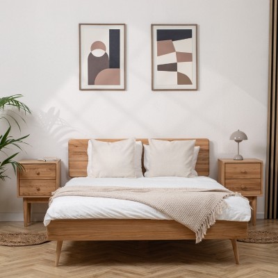 Łóżko dębowe NELSON