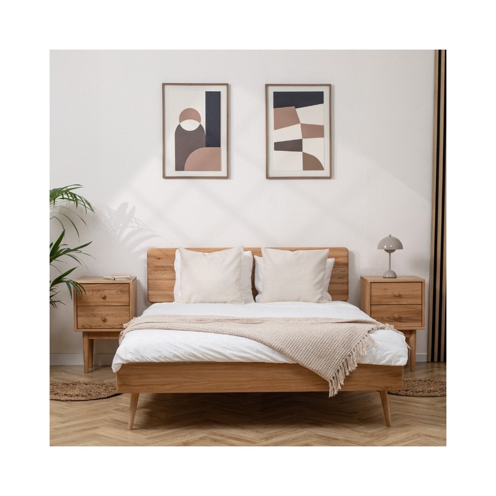 Łóżko dębowe NELSON