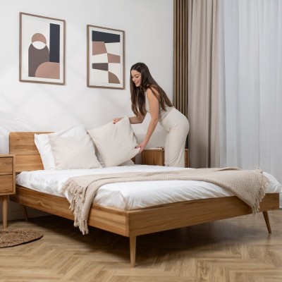 Łóżko dębowe NELSON