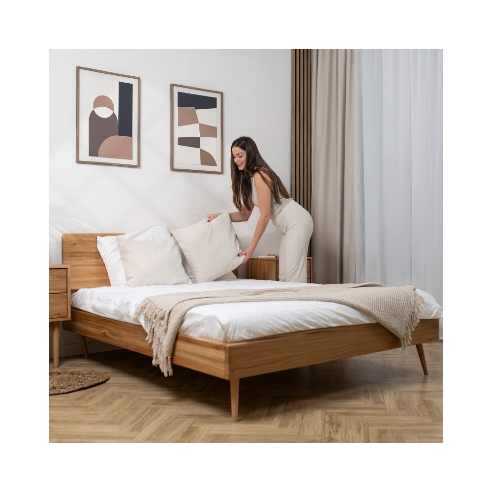 Łóżko dębowe NELSON