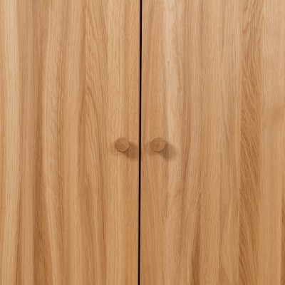 Wysoka komoda Oslo – dębowa, lakierowana, polska manufaktura