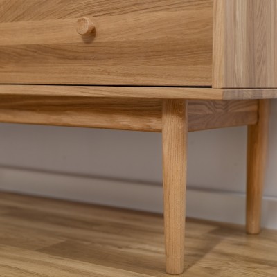 Komoda Oslo 3+1 – dębowa, lakierowana, polska manufaktura