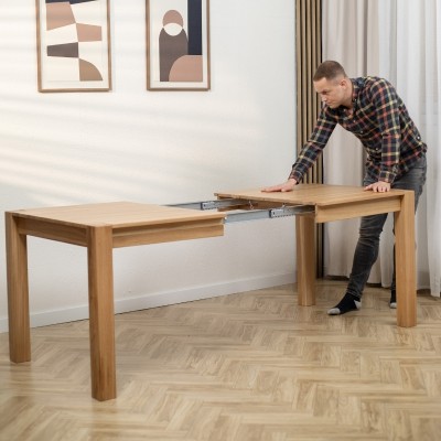 Dębowy rozkładany stół TEKO