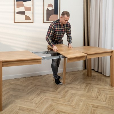 Dębowy rozkładany stół TEKO