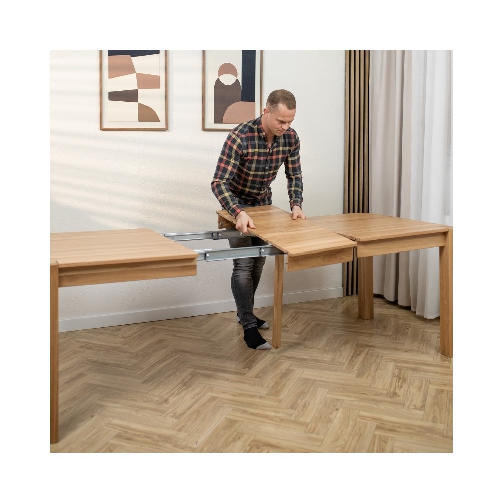 Dębowy rozkładany stół TEKO dziki dąb