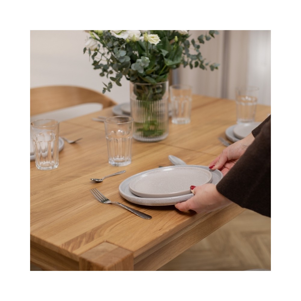 Dębowy rozkładany stół TEKO dziki dąb