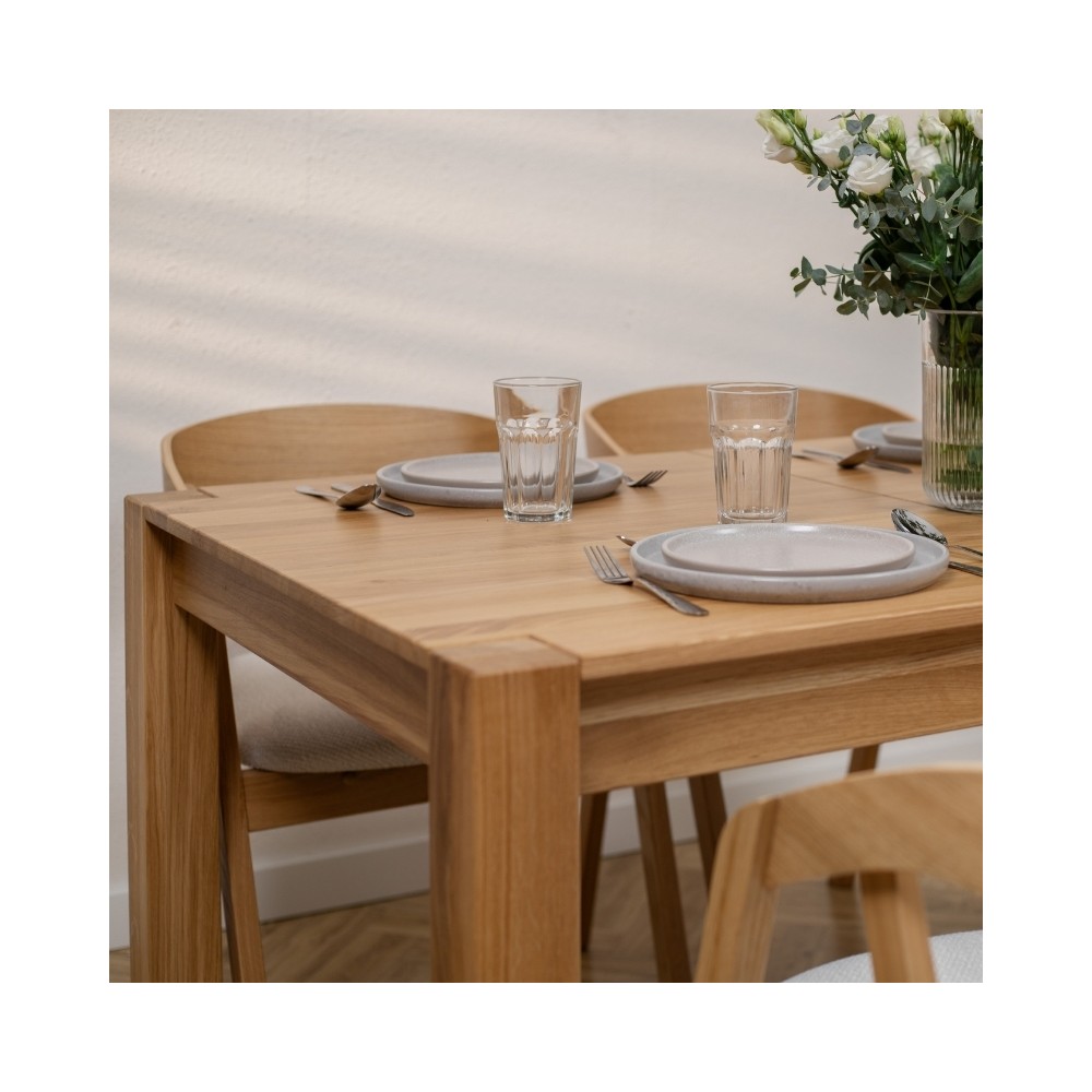 Dębowy rozkładany stół TEKO dziki dąb