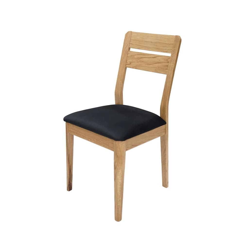 Krzesło dębowe z tapicerowanym siedziskiem MKR-35 | Meble z dębu