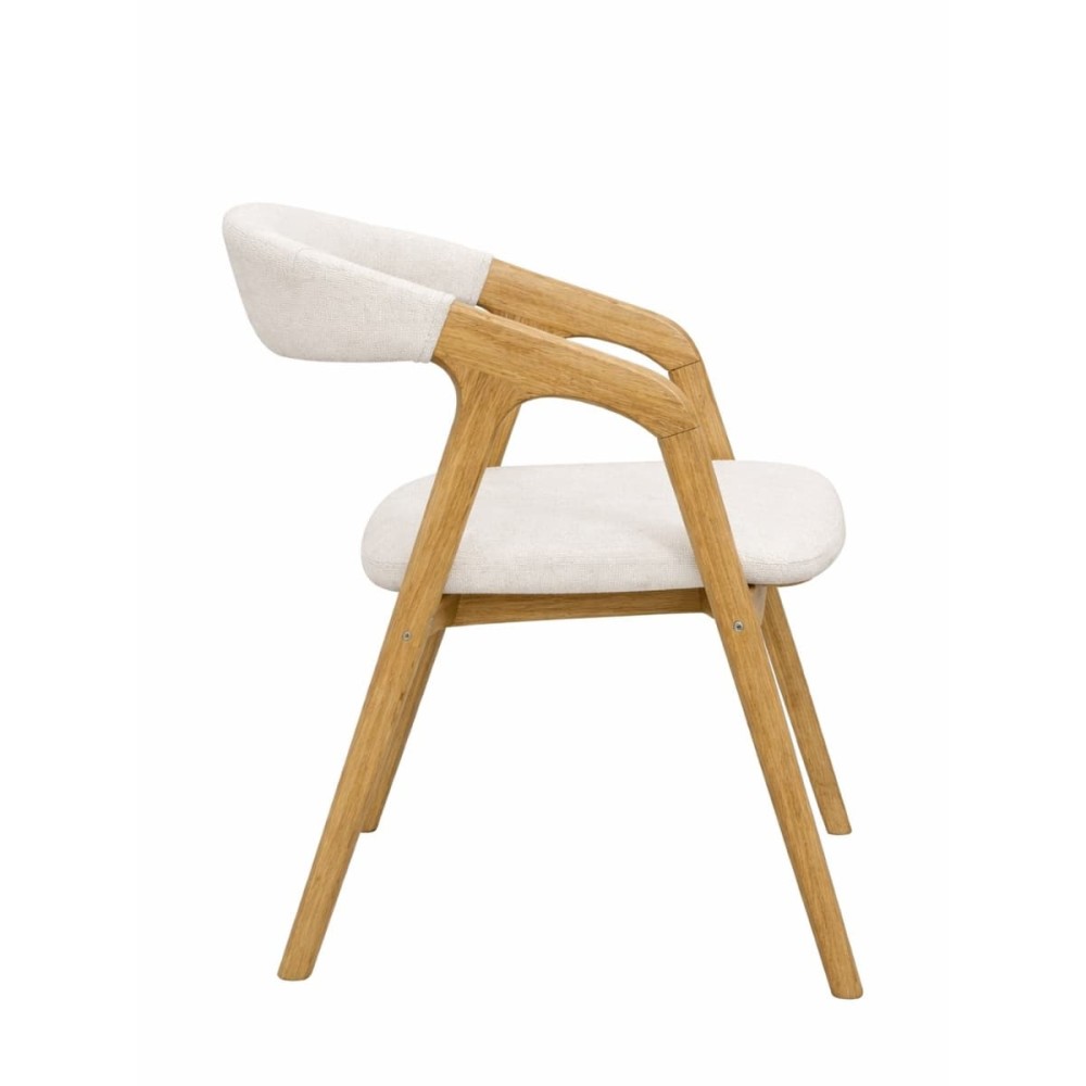 Krzesło dębowe tapicerowane z podłokietnikami MKR-45