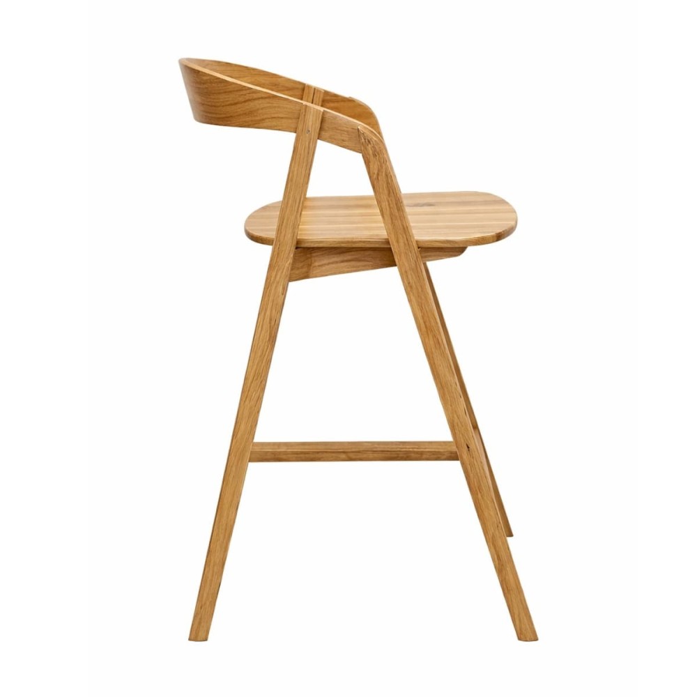 Hoker dębowy - drewniany - MH-8 | Krzesło barowe