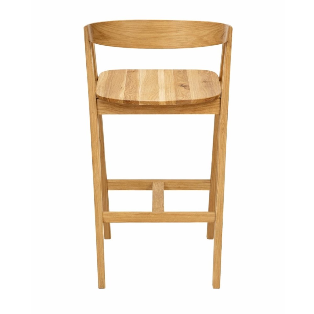 Hoker dębowy - drewniany - MH-8 | Krzesło barowe