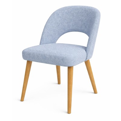 Fotel tapicerowany MKR-15 | Dębowe nogi, polska produkcja