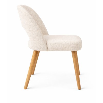 Fotel tapicerowany MKR-15 | Dębowe nogi, polska produkcja