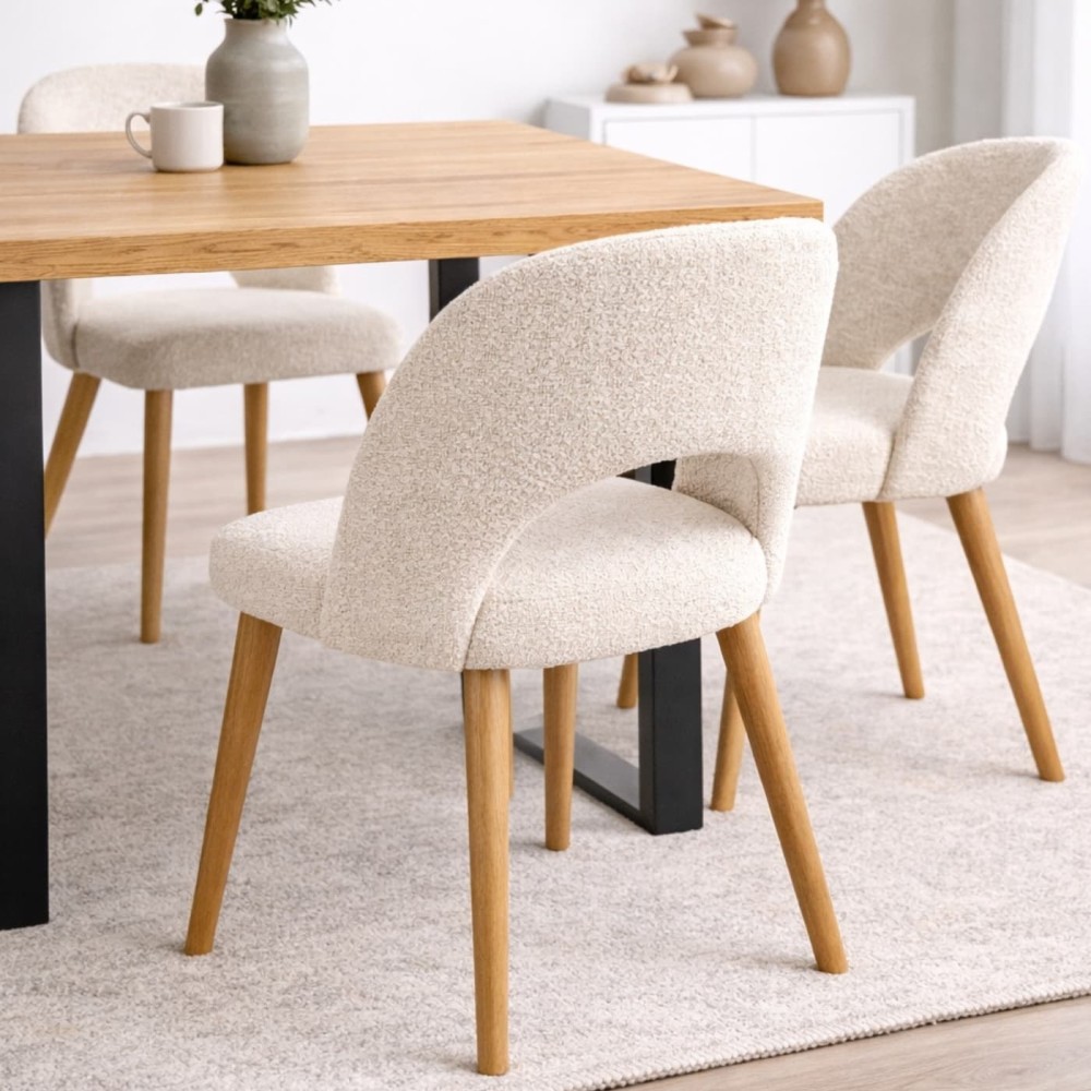 Fotel tapicerowany MKR-15 | Dębowe nogi, polska produkcja