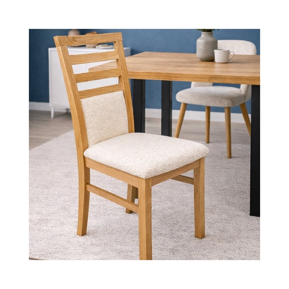 Krzesło dębowe tapicerowane MKR-28 | Klasyczny styl