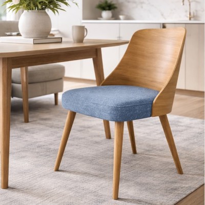 Krzesło tapicerowane MKR-47 | Sklejka dębowa