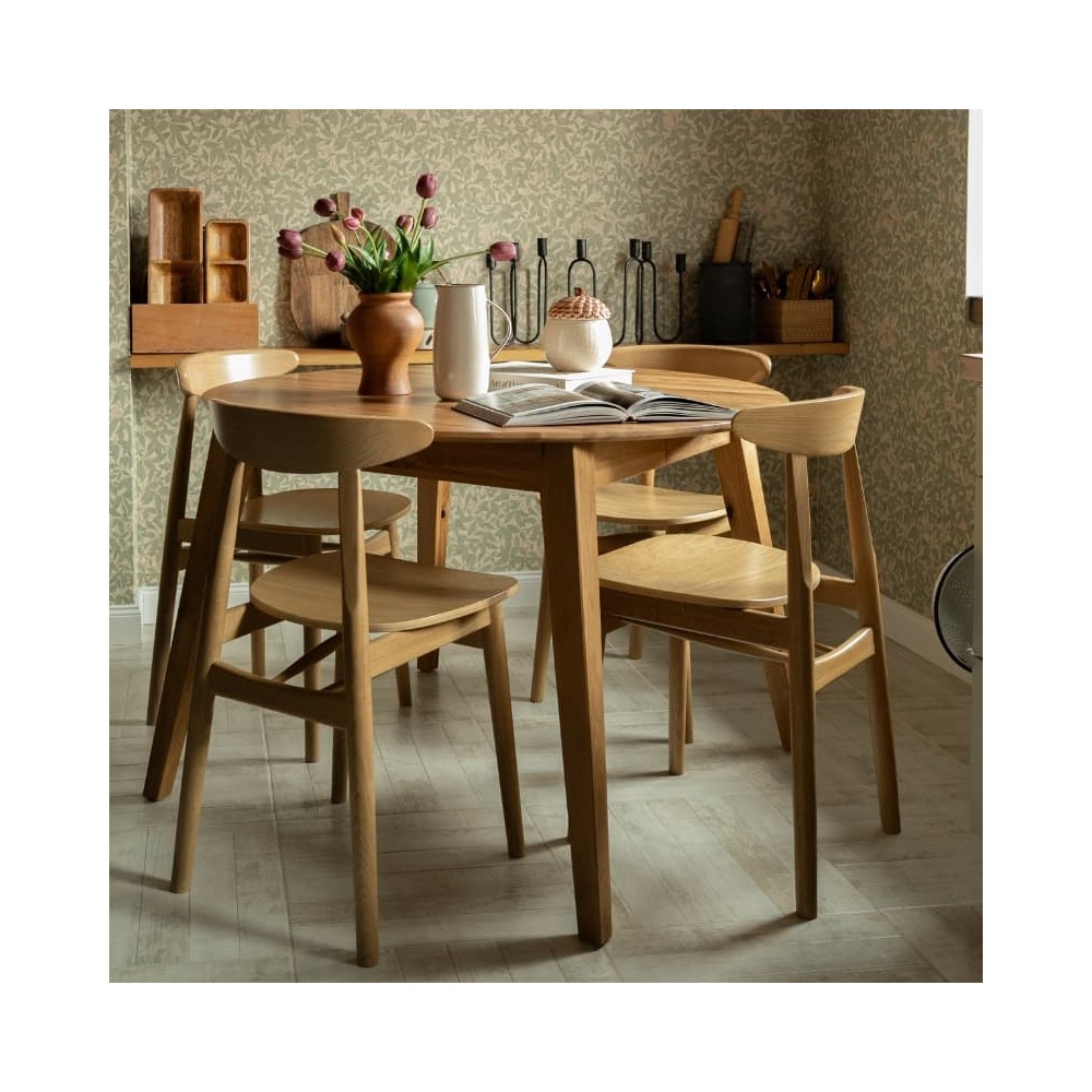 Dębowe krzesło z drewnianym siedziskiem Piccolo