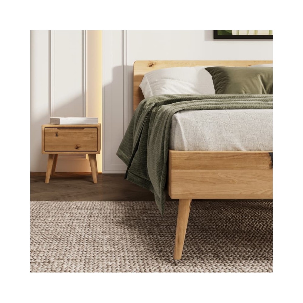 Łóżko dębowe NELSON dziki dąb