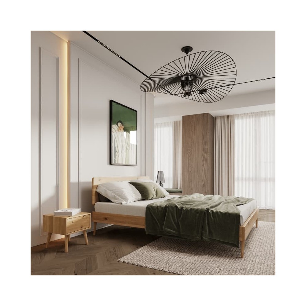 Łóżko dębowe NELSON dziki dąb