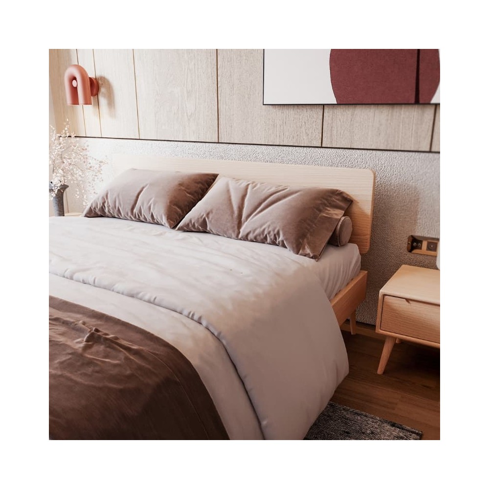 Łóżko w stylu skandynawskim NELSON