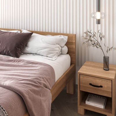 Łóżko Teko, Dębowe | Polskie | Drewniane do Sypialni