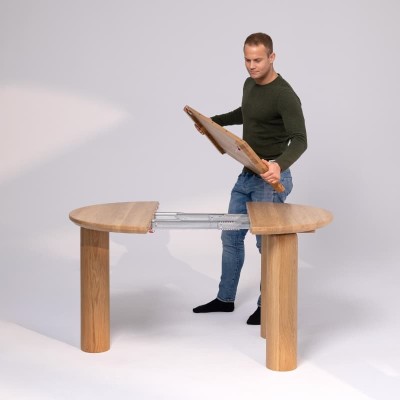 Stół dębowy Japandi rozkładany | Styl Japandi | POLANO_MEBLE