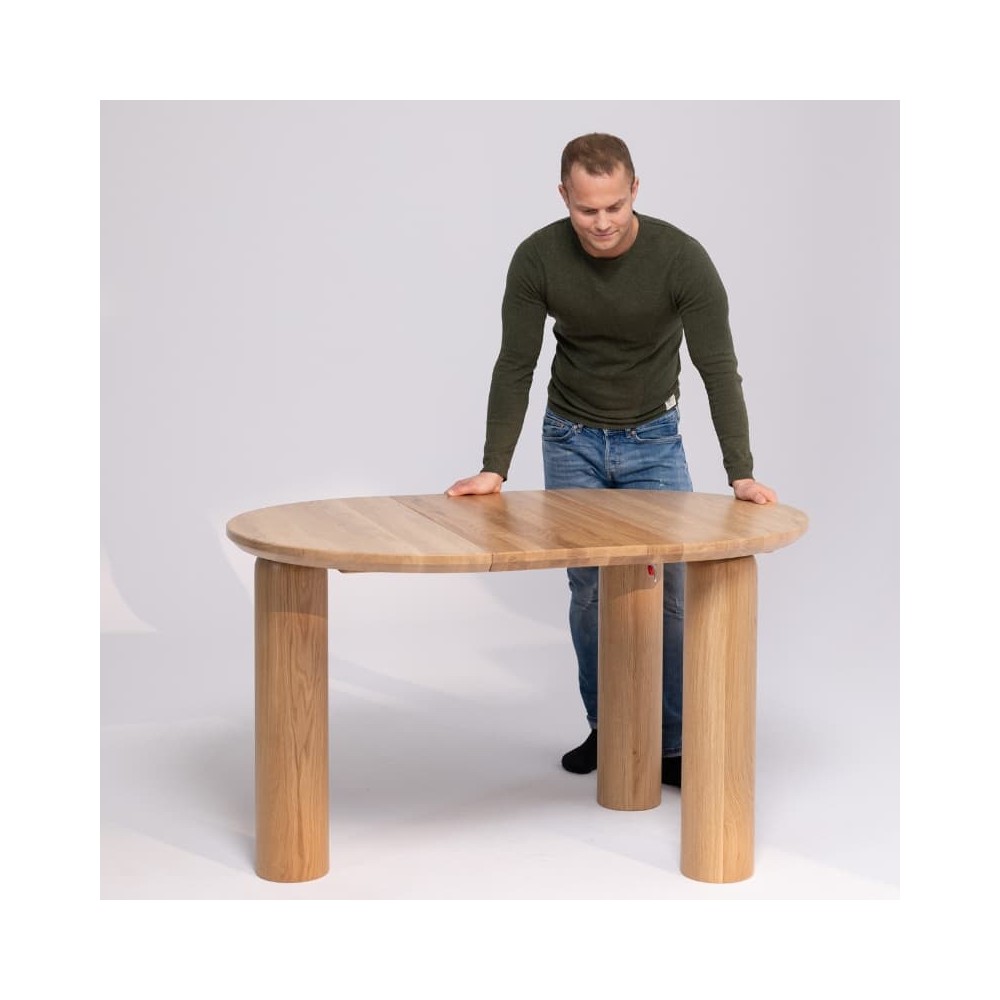 Stół dębowy Japandi rozkładany | Styl Japandi | POLANO_MEBLE