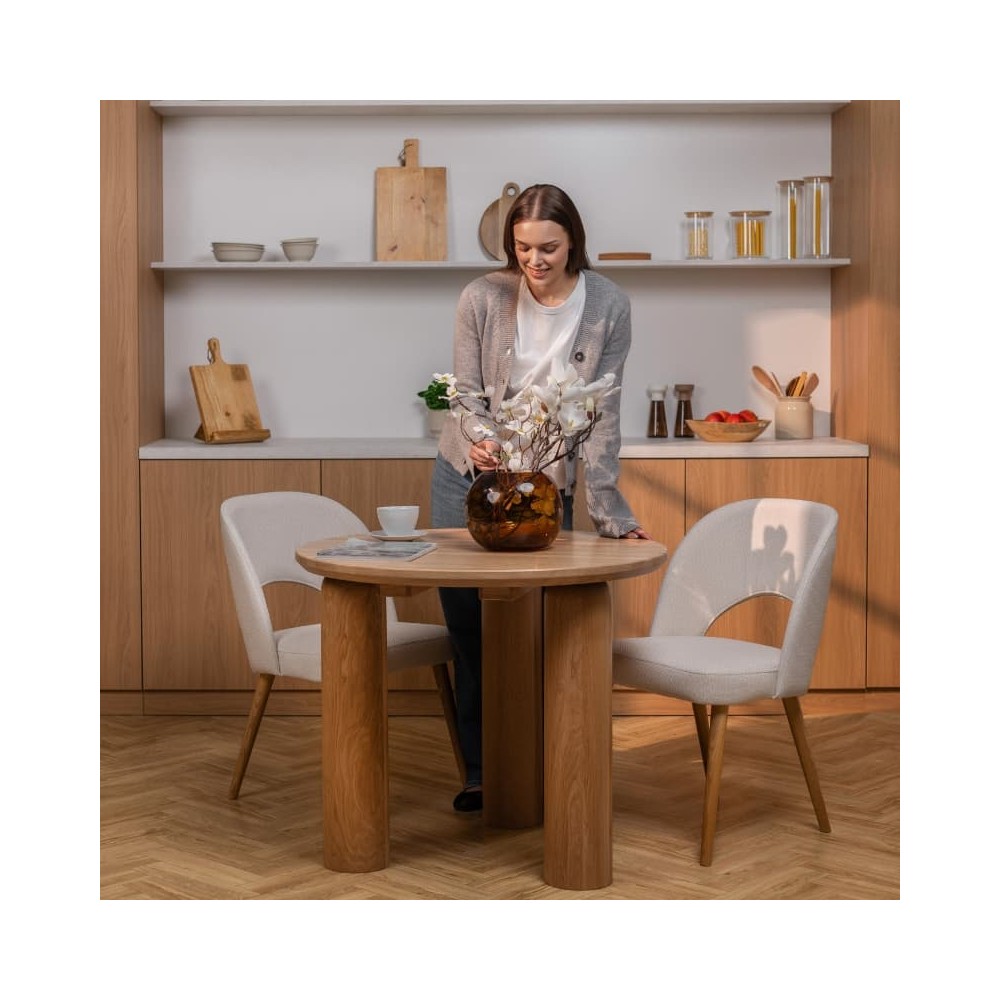 Stół dębowy Japandi rozkładany | Styl Japandi | POLANO_MEBLE