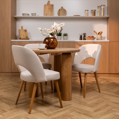 Stół dębowy Japandi rozkładany | Styl Japandi | POLANO_MEBLE