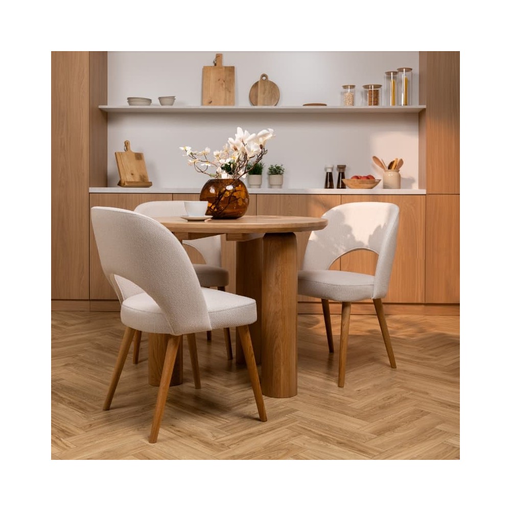 Stół dębowy Japandi rozkładany | Styl Japandi | POLANO_MEBLE