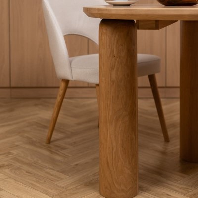 Stół dębowy Japandi rozkładany | Styl Japandi | POLANO_MEBLE