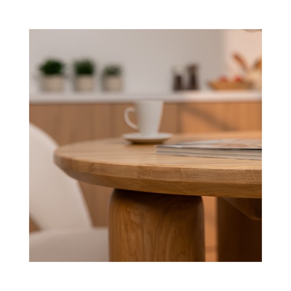 Stół dębowy Japandi rozkładany | Styl Japandi | POLANO_MEBLE