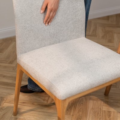 Krzesło dębowe tapicerowane M-896 | Polska produkcja