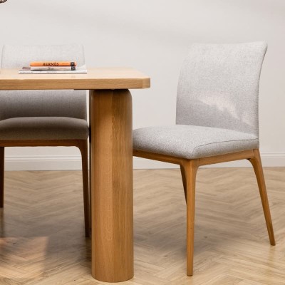 Krzesło dębowe tapicerowane M-896 | Polska produkcja