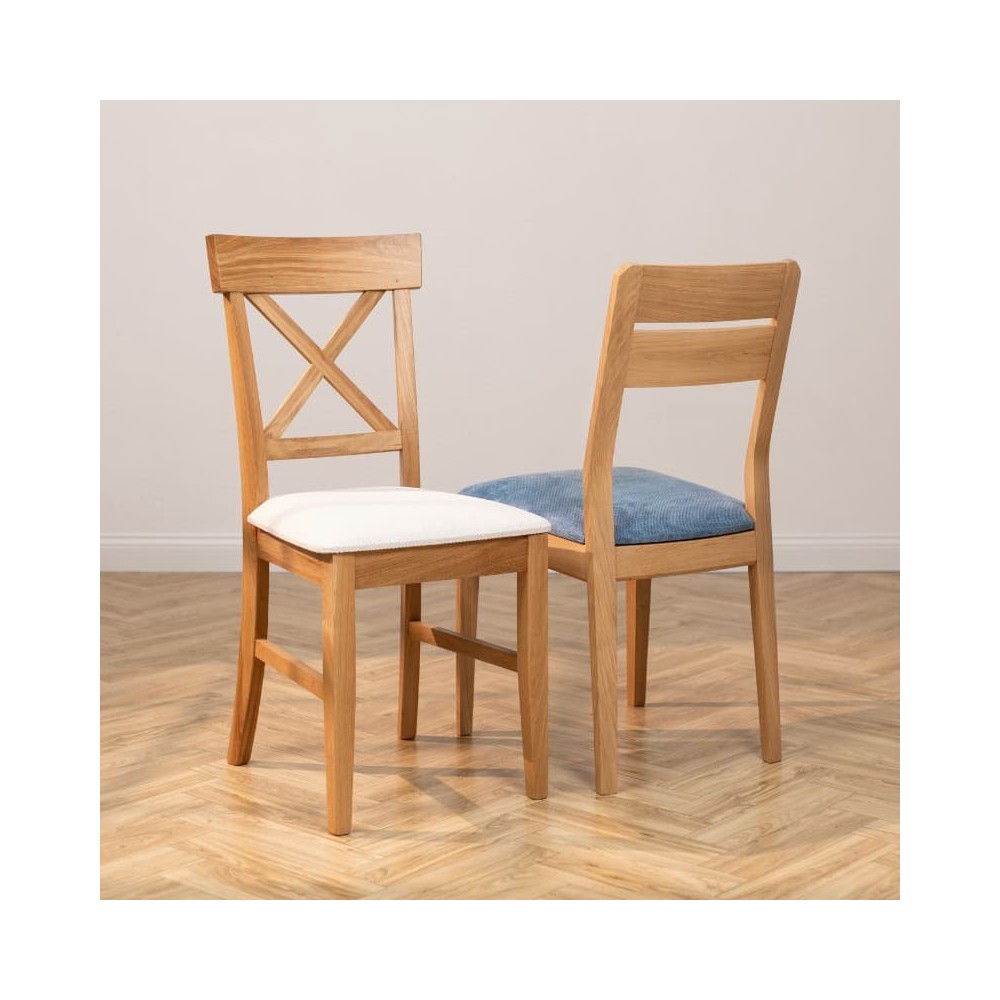 Krzesło dębowe tapicerowane M834 | Klasyczna forma