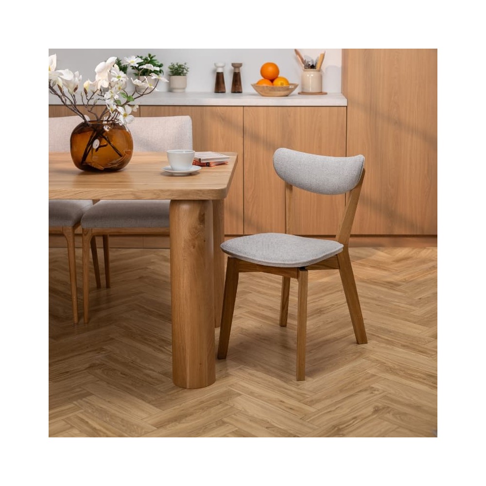 Krzesło dębowe tapicerowane MKR-25 | Polska produkcja