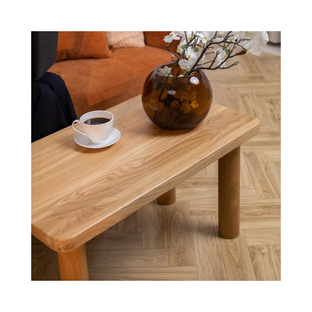 Ława dębowa JAPANDI – stolik kawowy z litego drewna