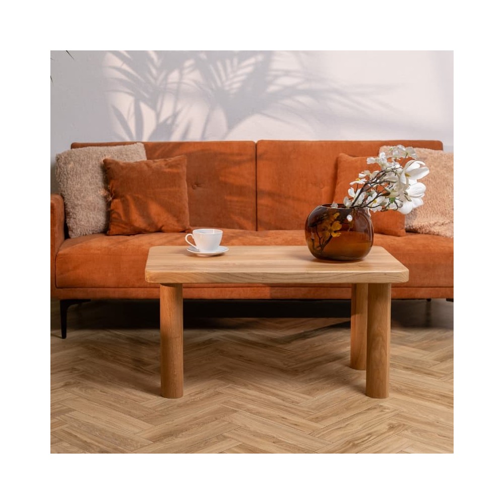 Ława dębowa JAPANDI – stolik kawowy z litego drewna