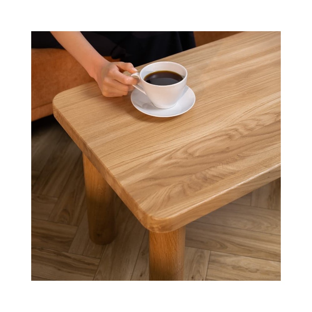 Ława dębowa JAPANDI – stolik kawowy z litego drewna