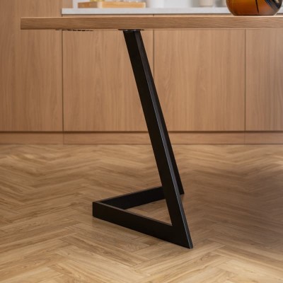 Stół dębowy V z nieregularnymi krawędziami | lity dąb 4 cm | rozkładany