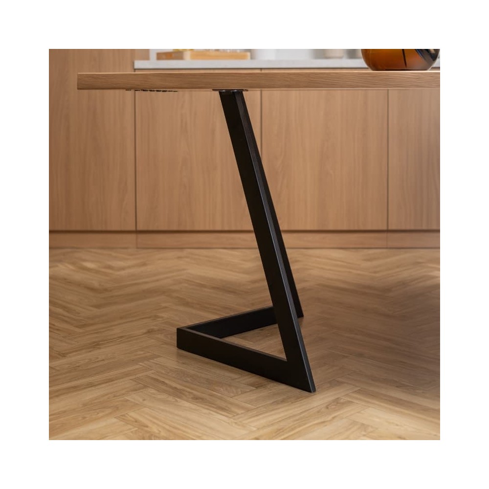 Stół dębowy V z nieregularnymi krawędziami | lity dąb 4 cm | rozkładany