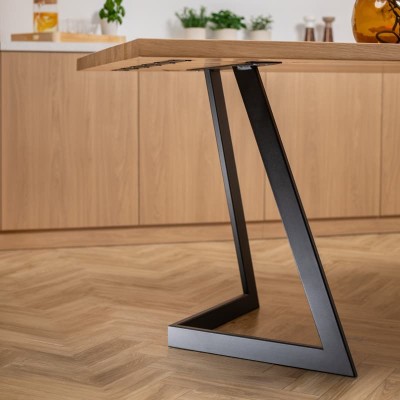 Stół dębowy V z nieregularnymi krawędziami | lity dąb 4 cm | rozkładany