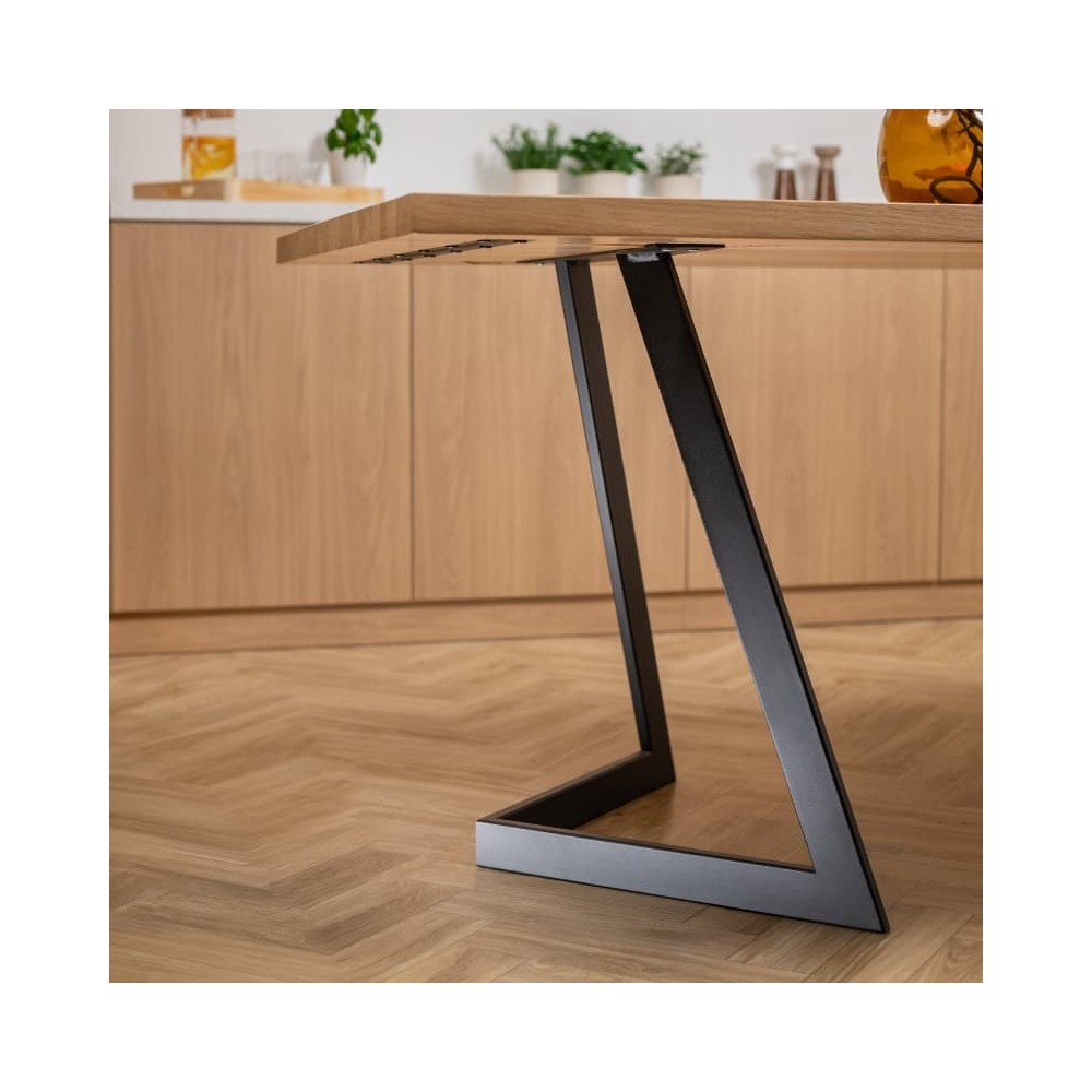 Stół dębowy V z nieregularnymi krawędziami | lity dąb 4 cm | rozkładany