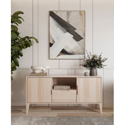 Komoda bukowa RETRO RTV powystawowa