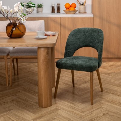 Fotel tapicerowany MKR-15 | Dębowe nogi, polska produkcja