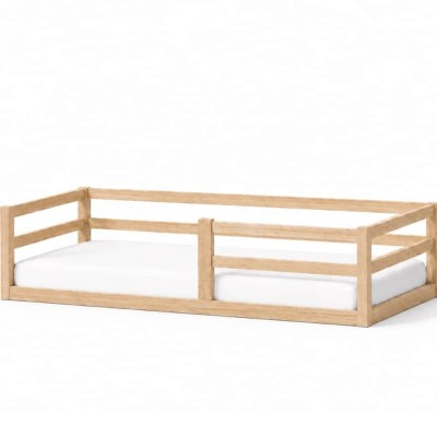 Łóżko dziecięce ANNA 140x80 z naturalnego drewna.