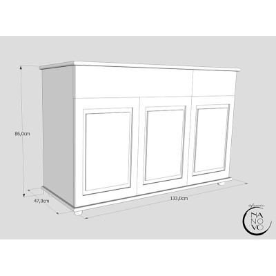 Komoda sosnowa Classic (2s + 3d ) 3